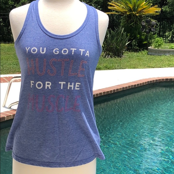 Athletic Works Tops - Athletic racer back graphic tank top.